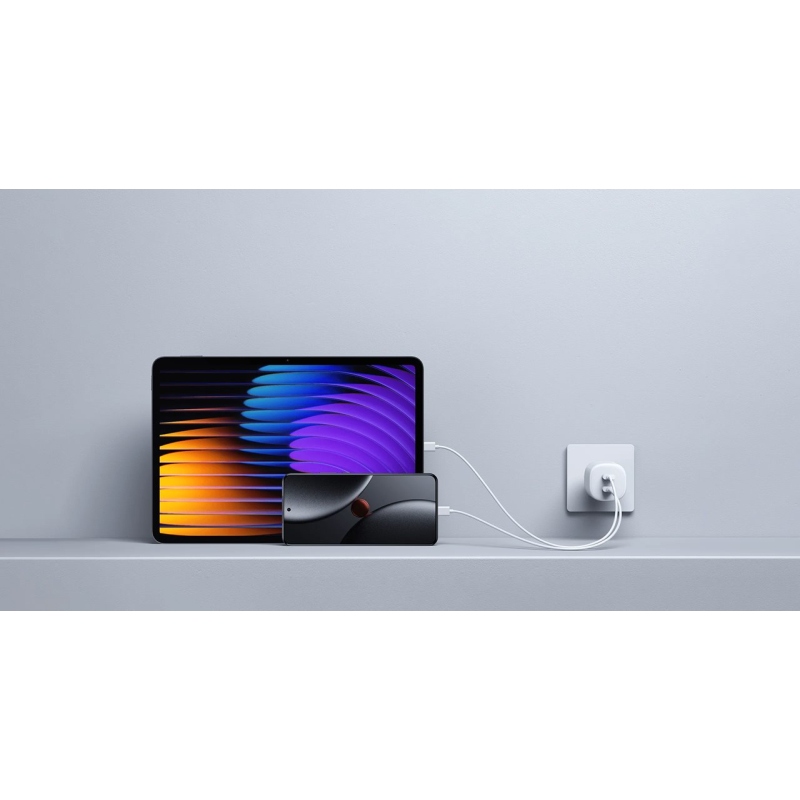 Xiaomi MDY-19-EG 2xUSB-C 45W Nano Turbo cestovná nabíjačka biela