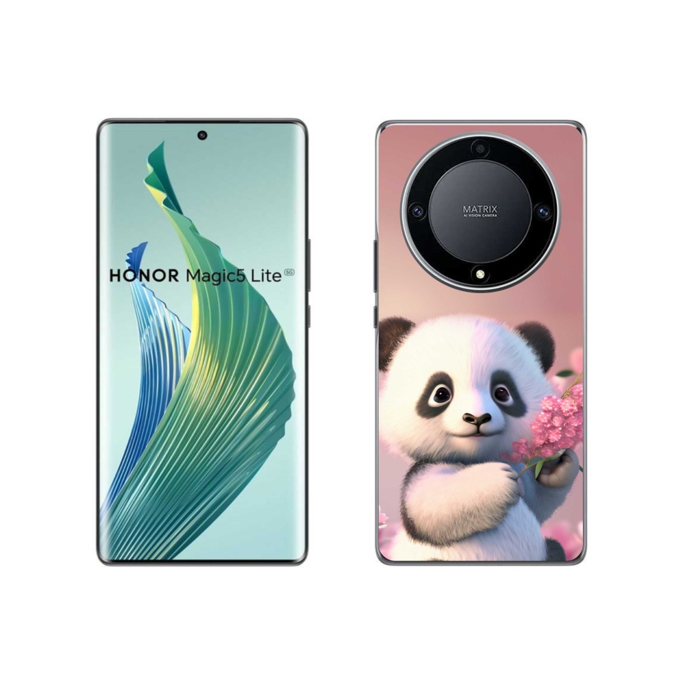 Gélový kryt mmCase na Honor Magic 5 Lite 5G - roztomilá panda