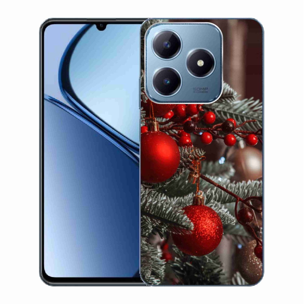 Gélový kryt mmCase na Realme C63 - vianočné ozdoby 2