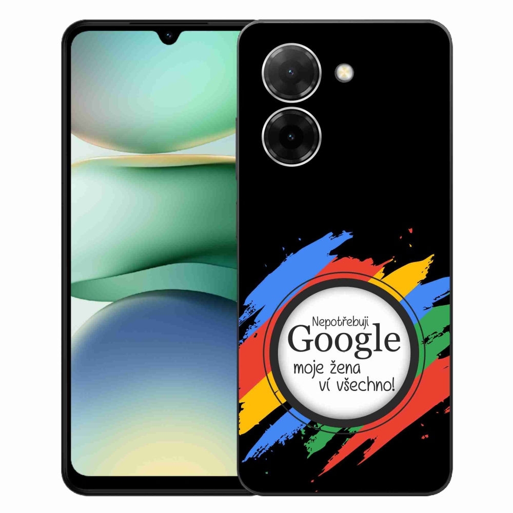 Gélový kryt mmCase na Xiaomi Redmi A5 - žena vie všetko čierne pozadie