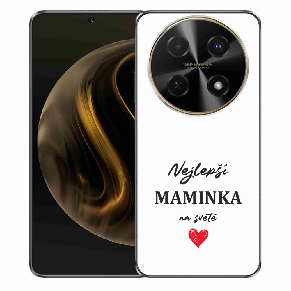 Gélový kryt mmCase na Huawei Nova 12i - najlepšia mamička 1 biele pozadie