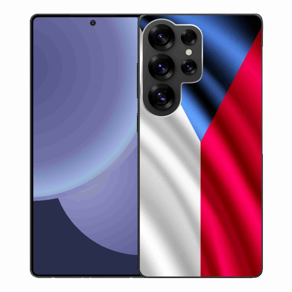Gélový kryt mmCase na Samsung Galaxy S25 Ultra - česká vlajka