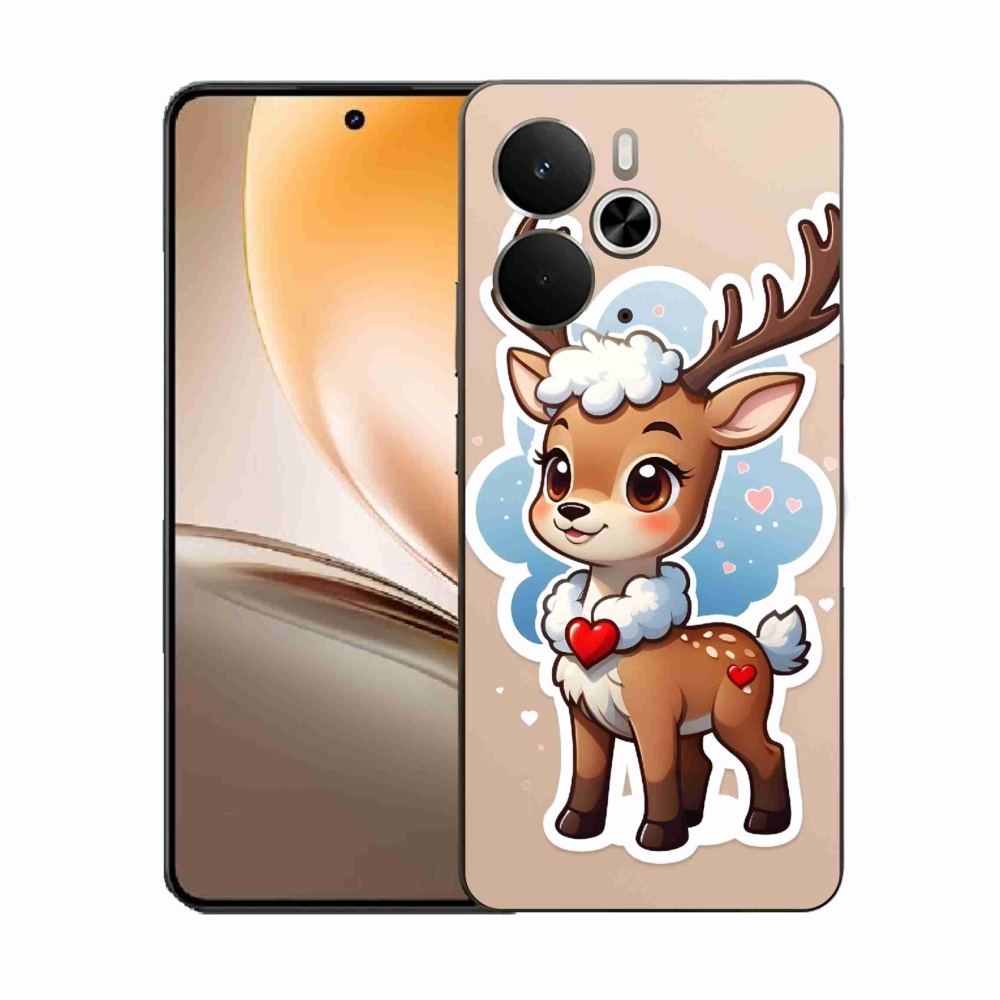 Gélový kryt mmCase na Realme 14 5G - kreslený sob