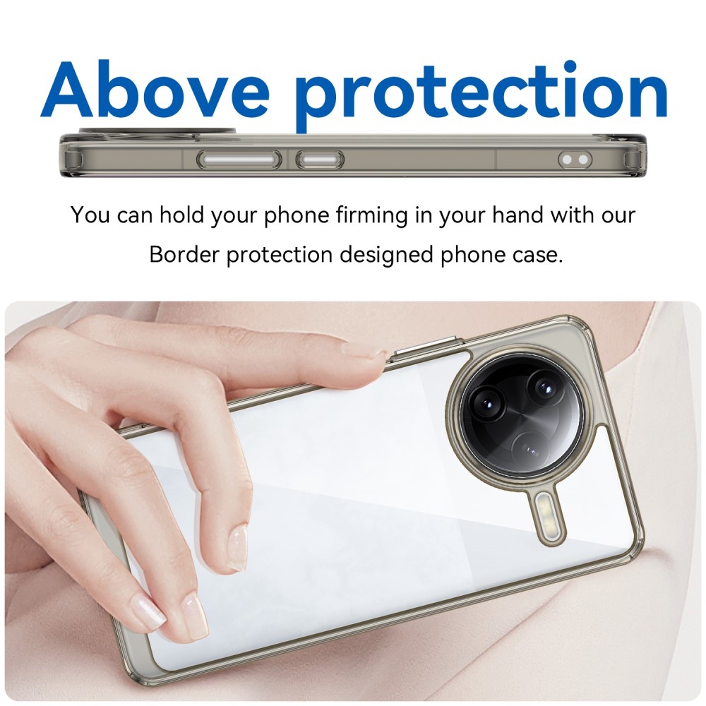 Gélový obal s pevným chrbtom na Xiaomi Poco F7 Ultra - šedý