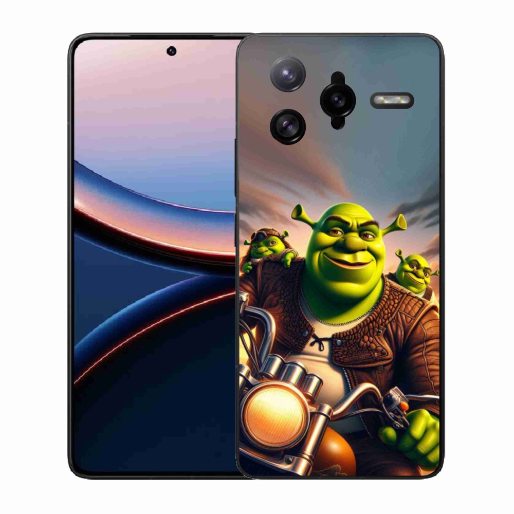 Gélový kryt mmCase na Xiaomi Poco F7 Ultra - shrek na motorke