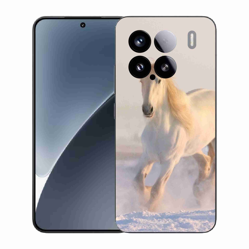 Gélový kryt mmCase na Xiaomi 15 - kôň v snehu
