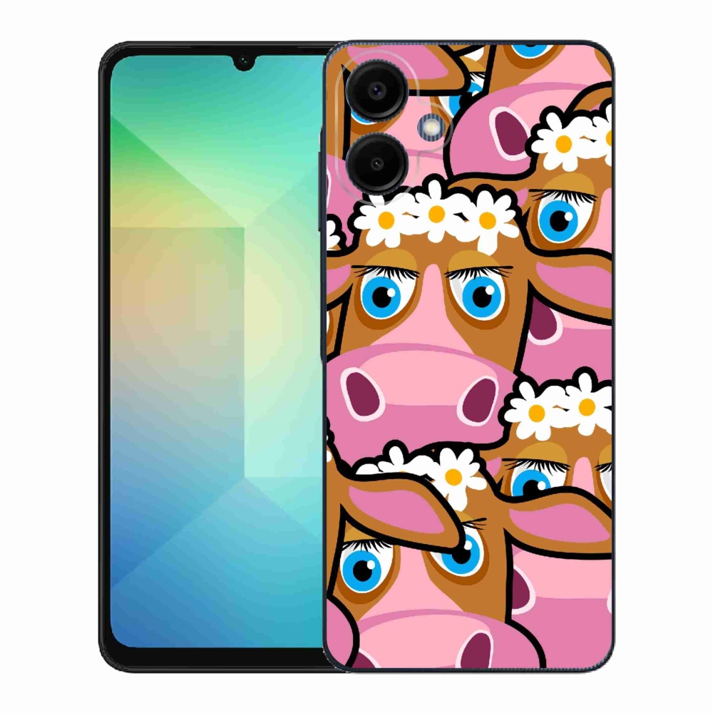 Gélový kryt mmCase na Samsung Galaxy A06 4G - kreslené kravičky