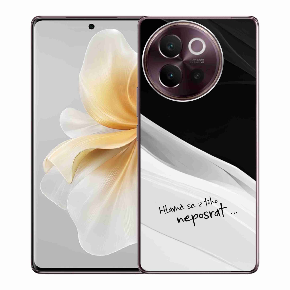 Gélový kryt mmCase na Vivo V40 Lite 5G - vtipný text 13 bieločierne pozadie