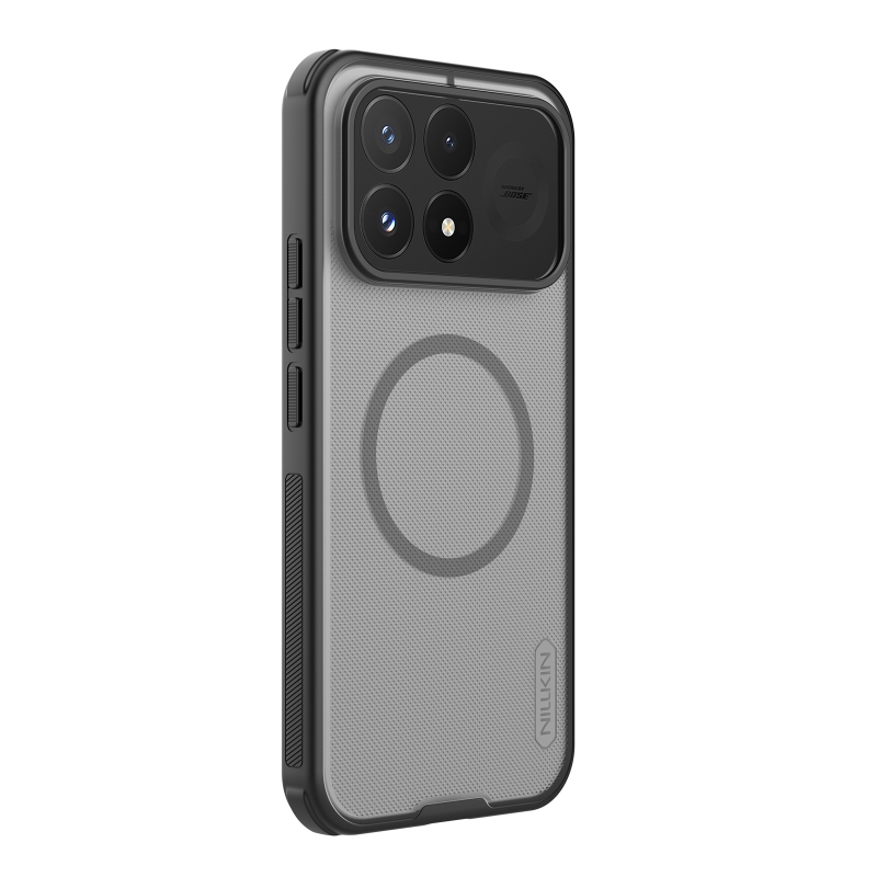 Nillkin Super Frosted PRO Magnetic zadný kryt pre Poco F9 Pro, priehľadný čierny
