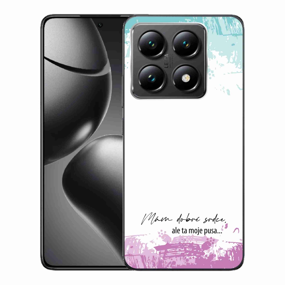 Gélový kryt mmCase na Xiaomi 14T - vtipný text 3 biele pozadie