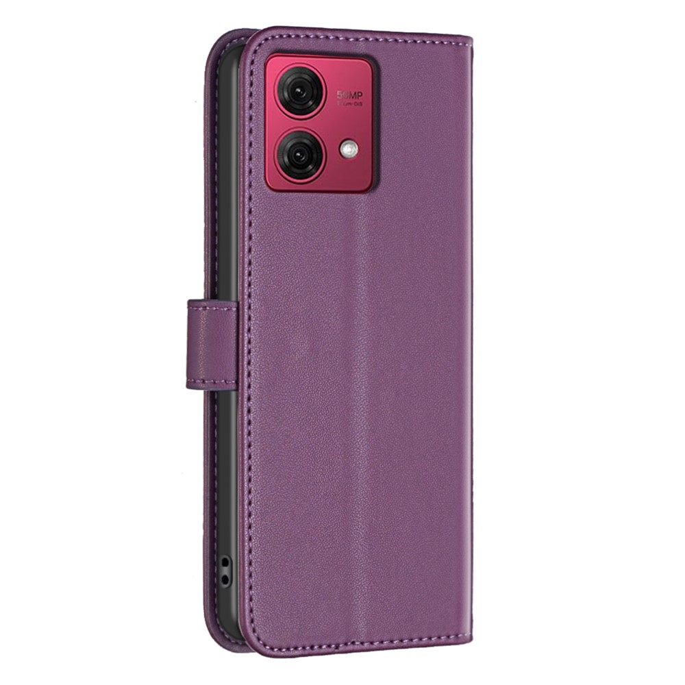 BNF knižkové púzdro na Motorola Moto G84 5G - tmavofialové