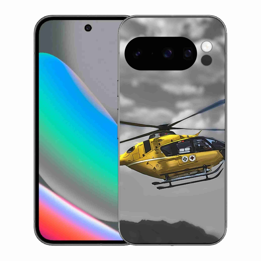 Gélový kryt mmCase na Google Pixel 10 Pro - žltá helikoptéra