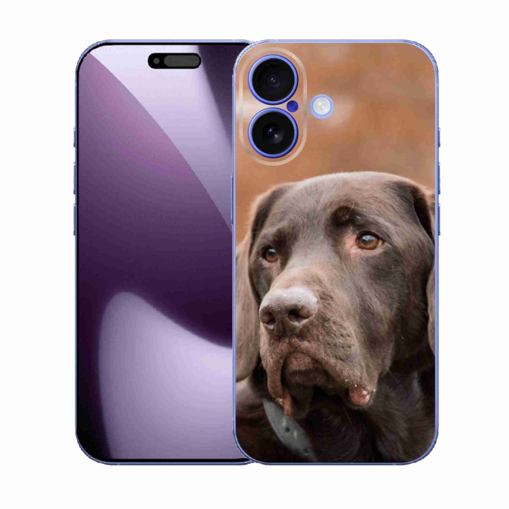 Gélový kryt mmCase na iPhone 17 - hnedý labrador