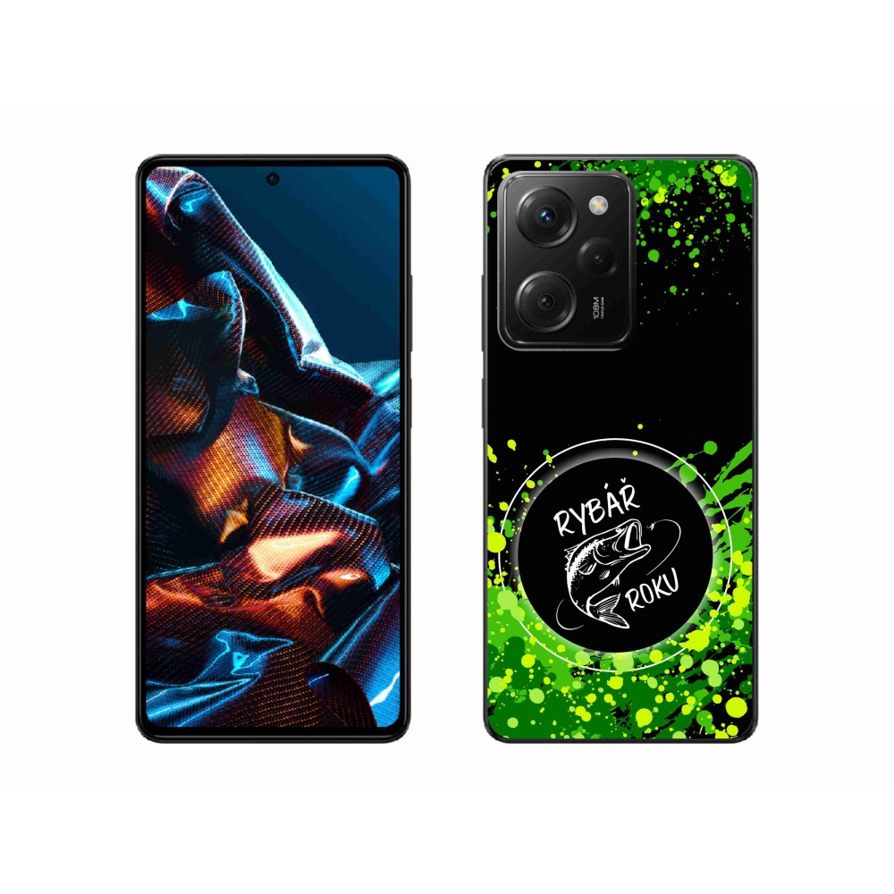 Gélový kryt mmCase na Xiaomi Poco X5 Pro 5G - rybár roka čierne pozadie