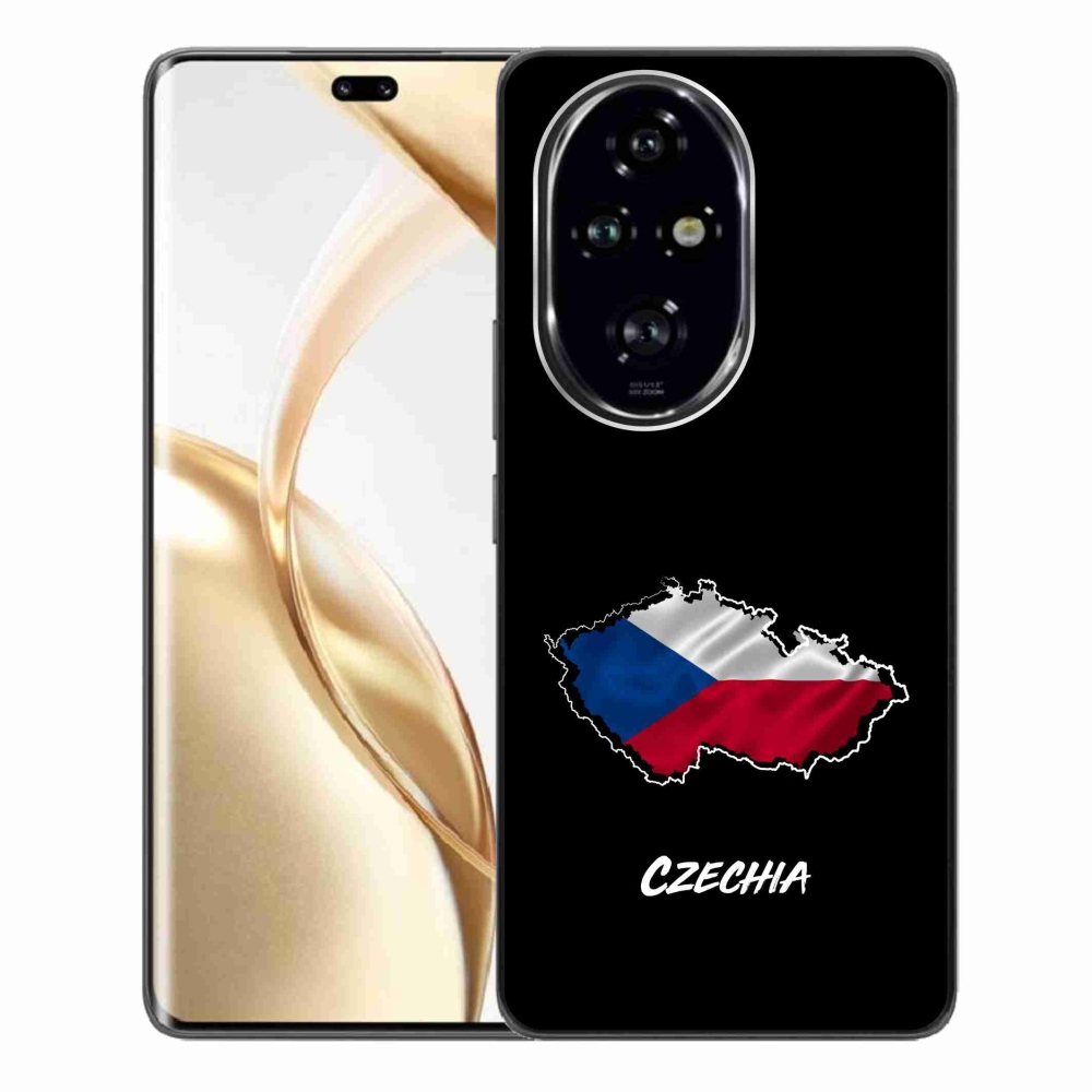 Gélový kryt mmCase na Honor 200 Pro 5G - Czechia čierne pozadie