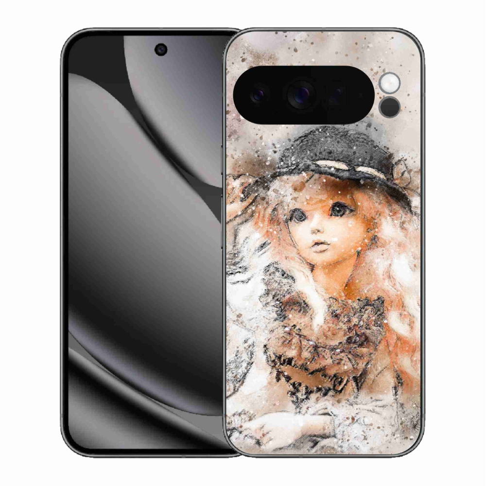 Gélový kryt mmCase na Google Pixel 10 Pro XL - dievčatko s klobúkom