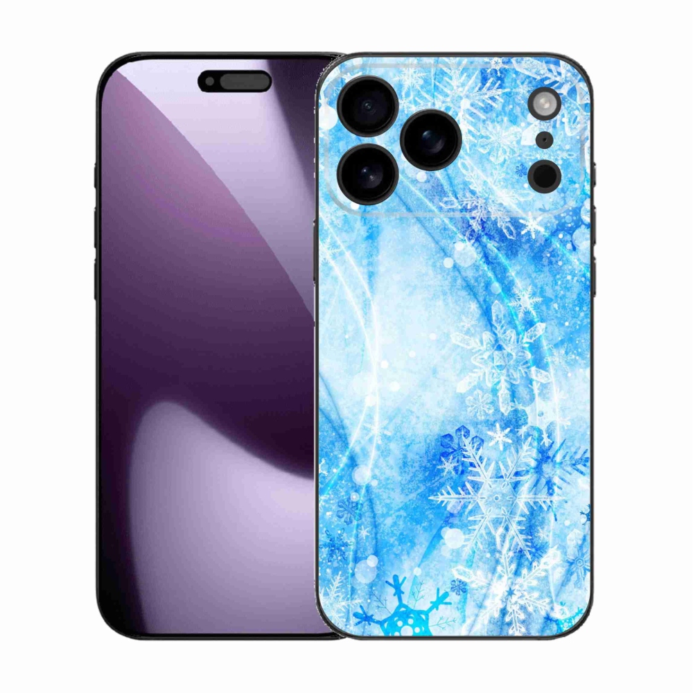 Gélový kryt mmCase na iPhone 17 Pro Max - snehové vločky