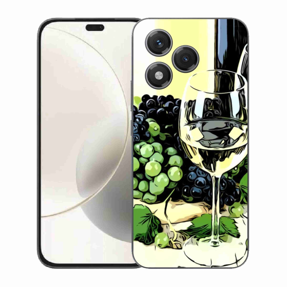 Gélový kryt mmCase na Honor 400 Lite - pohár vína