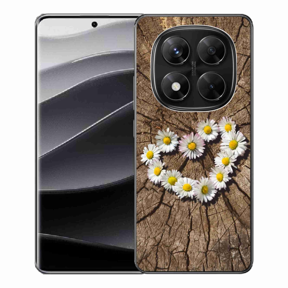 Gélový kryt mmCase na Xiaomi Redmi Note 14 Pro 5G/Poco X7 5G - srdce z kopretiny