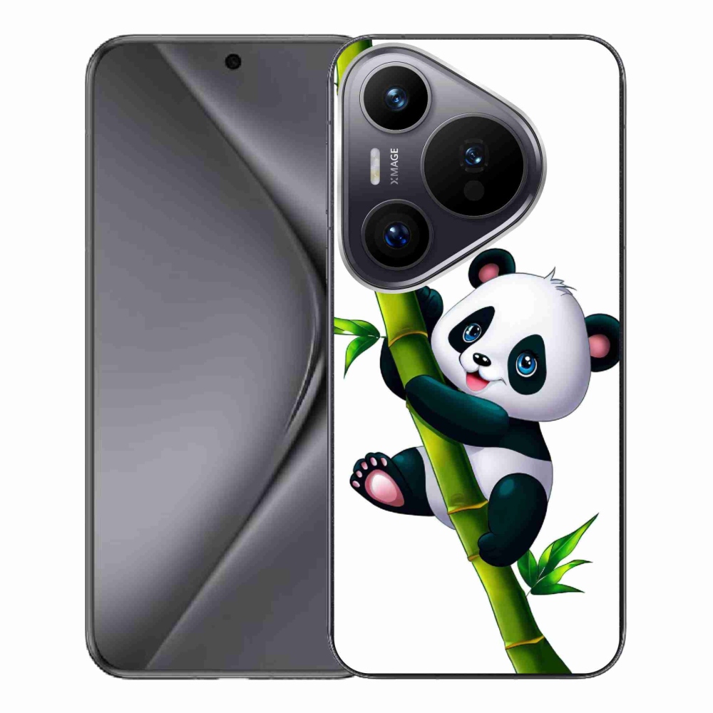 Gélový kryt mmCase na Huawei Pura 70 Pro - panda na bambuse