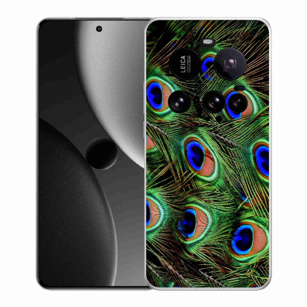 Gélový kryt mmCase na Xiaomi 15 Ultra - pávie perie