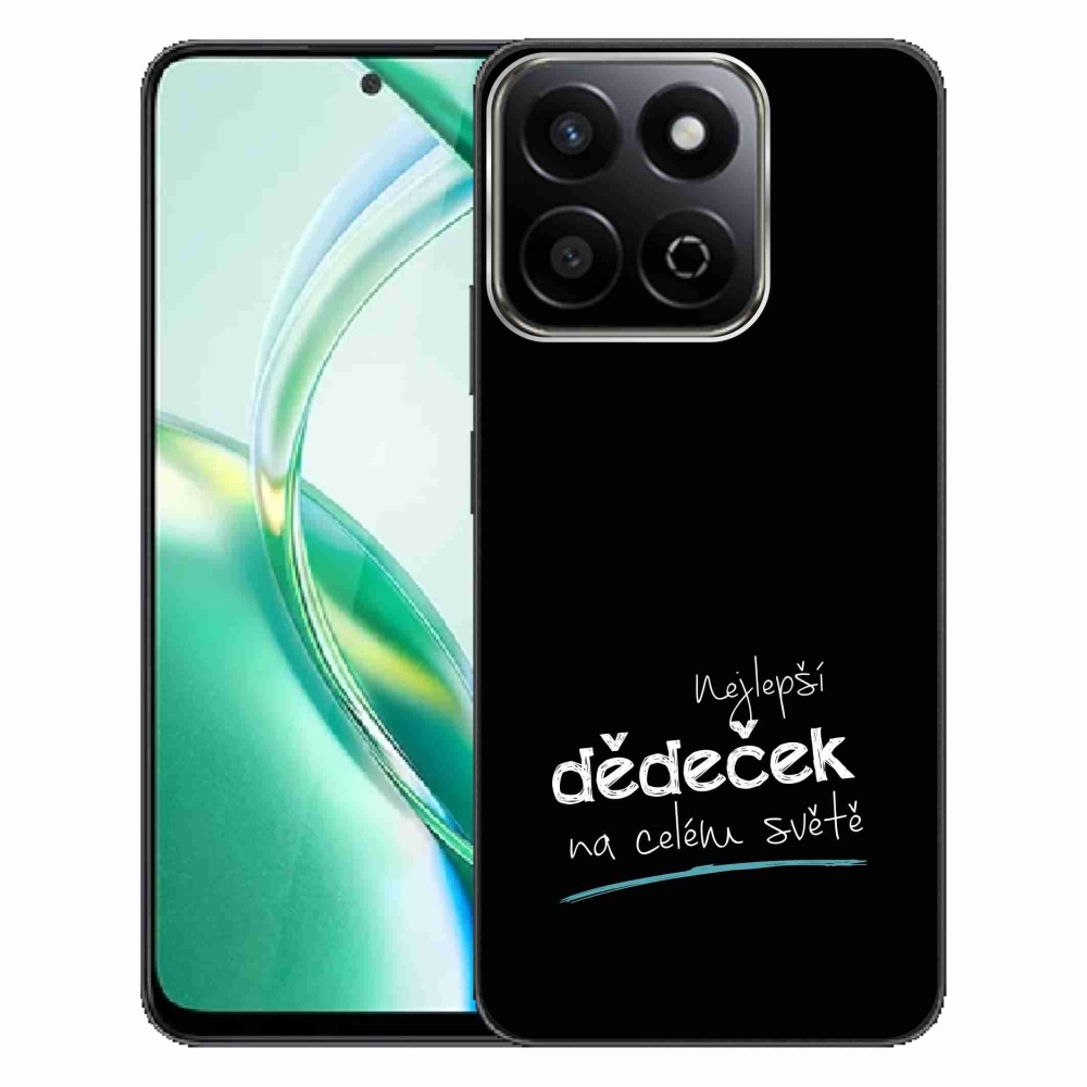 Gélový kryt mmCase na Honor 200 Smart 5G - najlepší starý otec 3 čierne pozadie