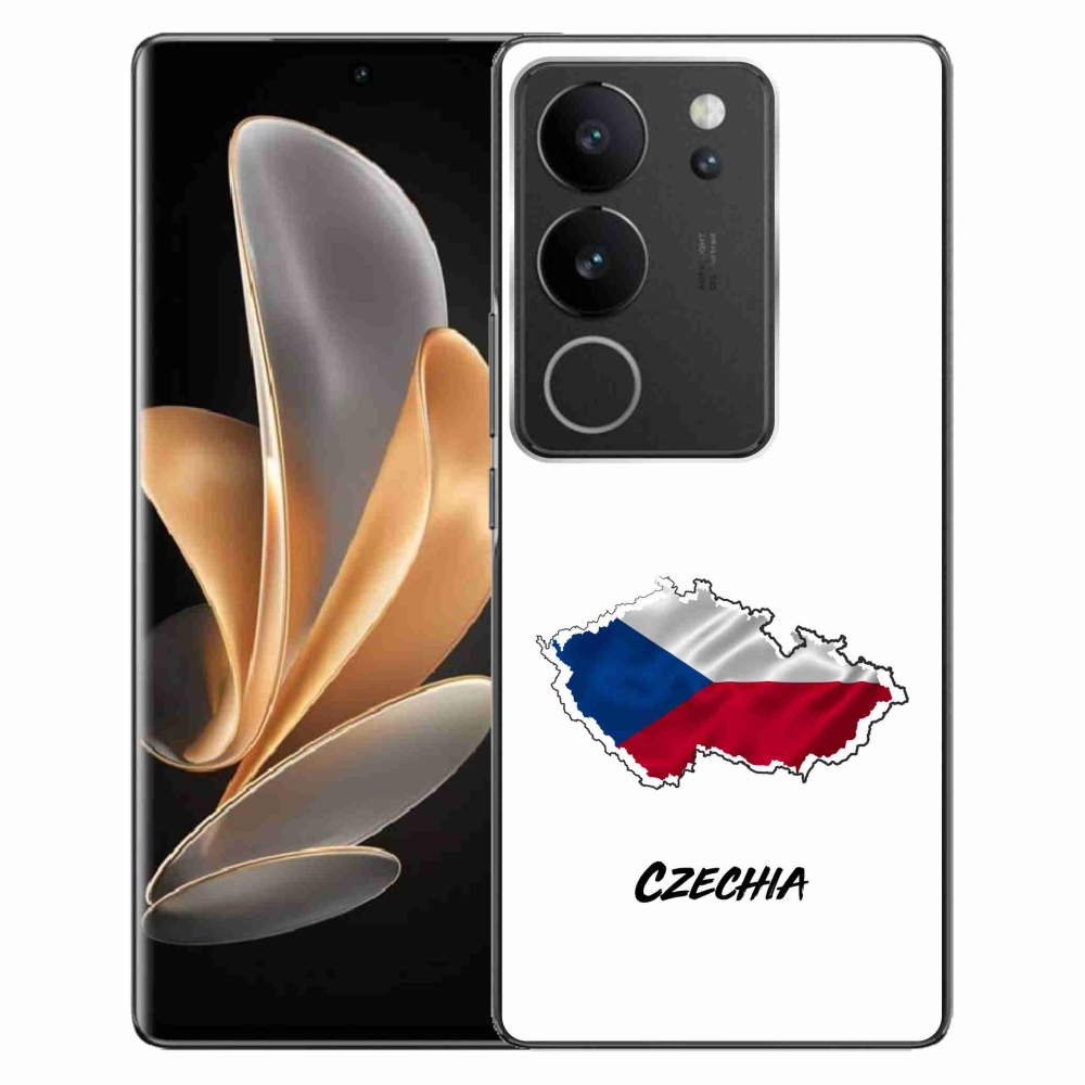 Gélový kryt mmCase na Vivo V29 5G - Czechia biele pozadie