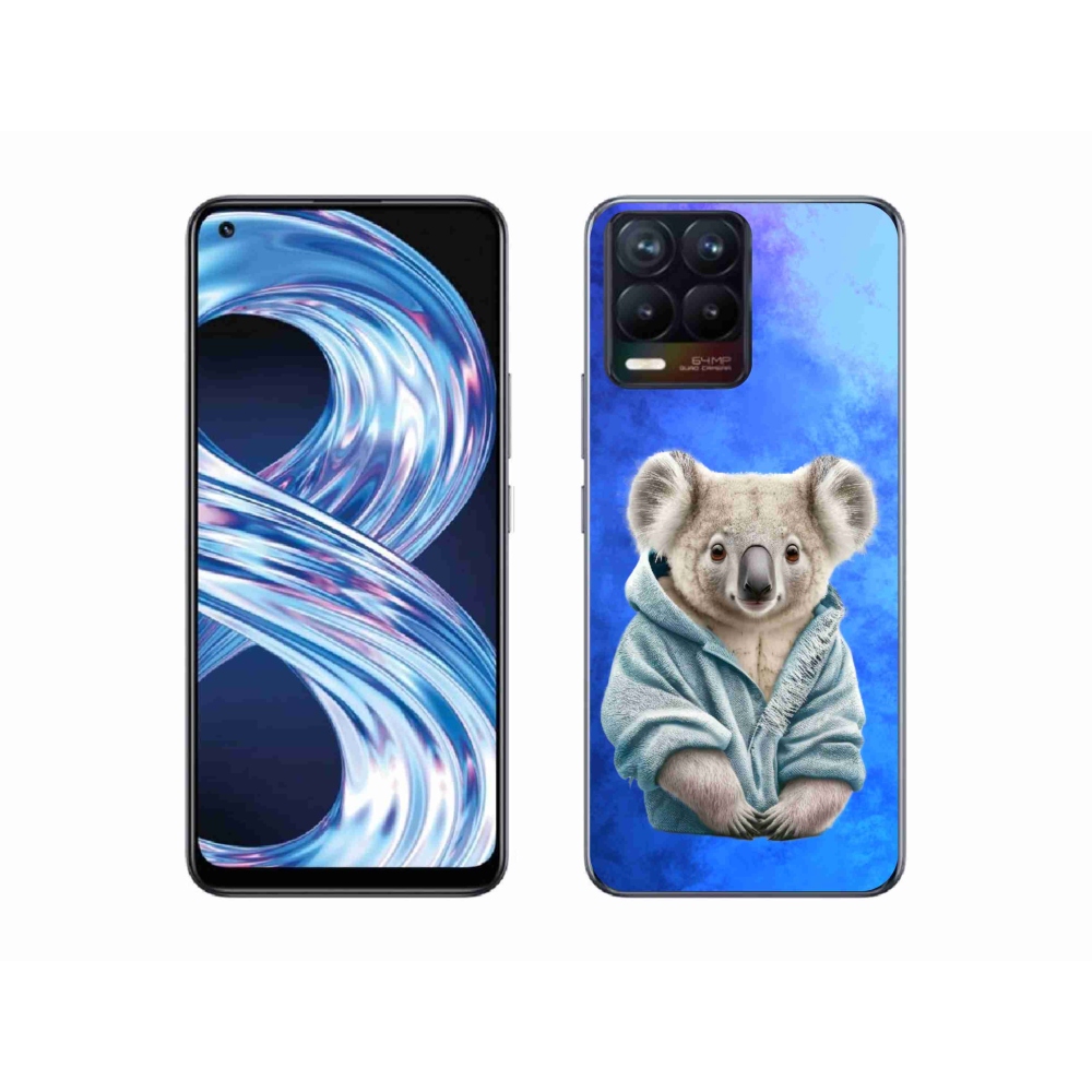 Gélový kryt mmCase na Realme 8 Pro - koala vo svetri