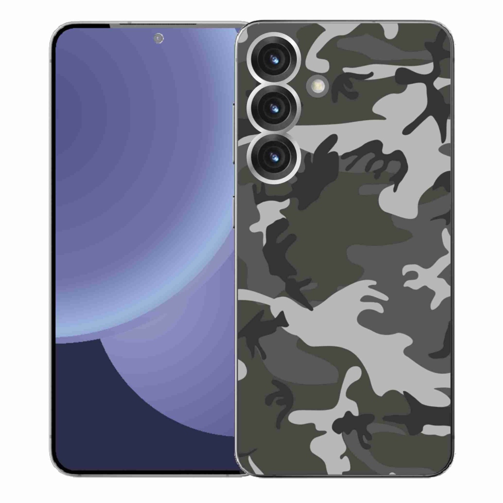 Gélový kryt mmCase na Samsung Galaxy S25+ - maskáčový vzor