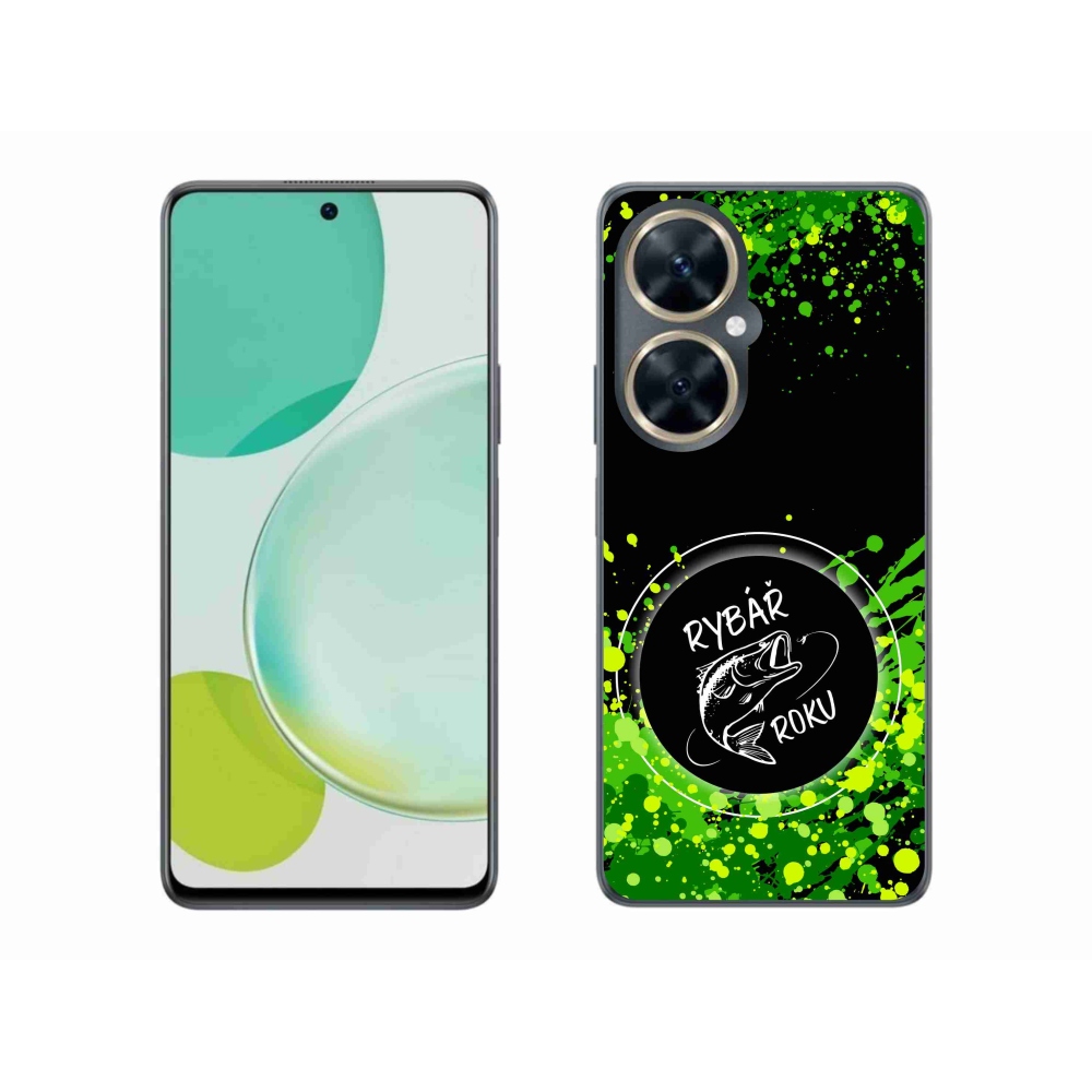 Gélový kryt mmCase na Huawei Nova 11i - rybár roku čierne pozadie