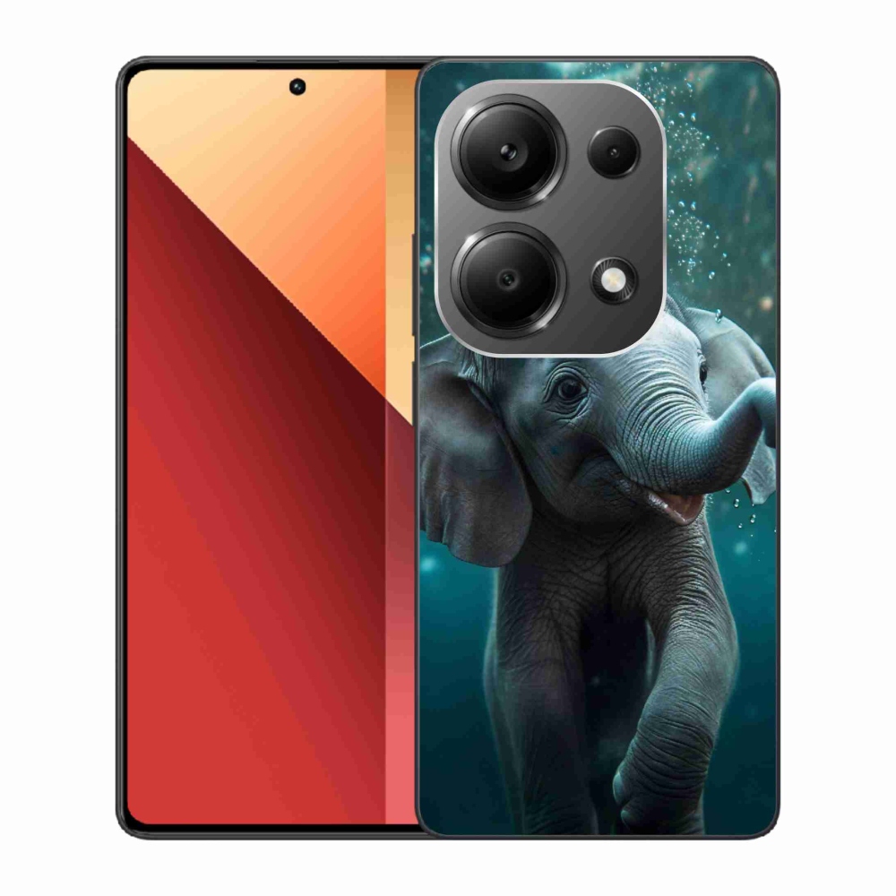 Gélový kryt mmCase na Xiaomi Redmi Note 13 Pro 4G/Poco M6 Pro - sloník pod vodou