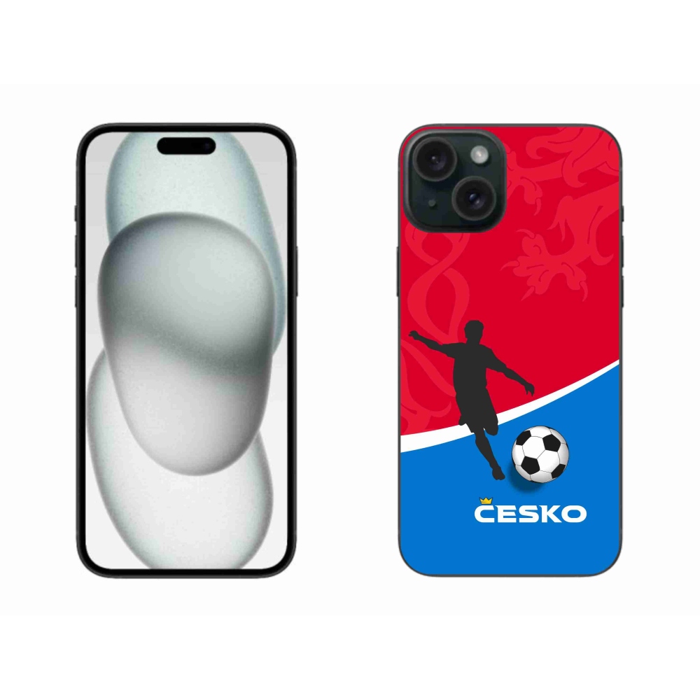 Gélový kryt mmCase na iPhone 15 Plus - futbal Česko