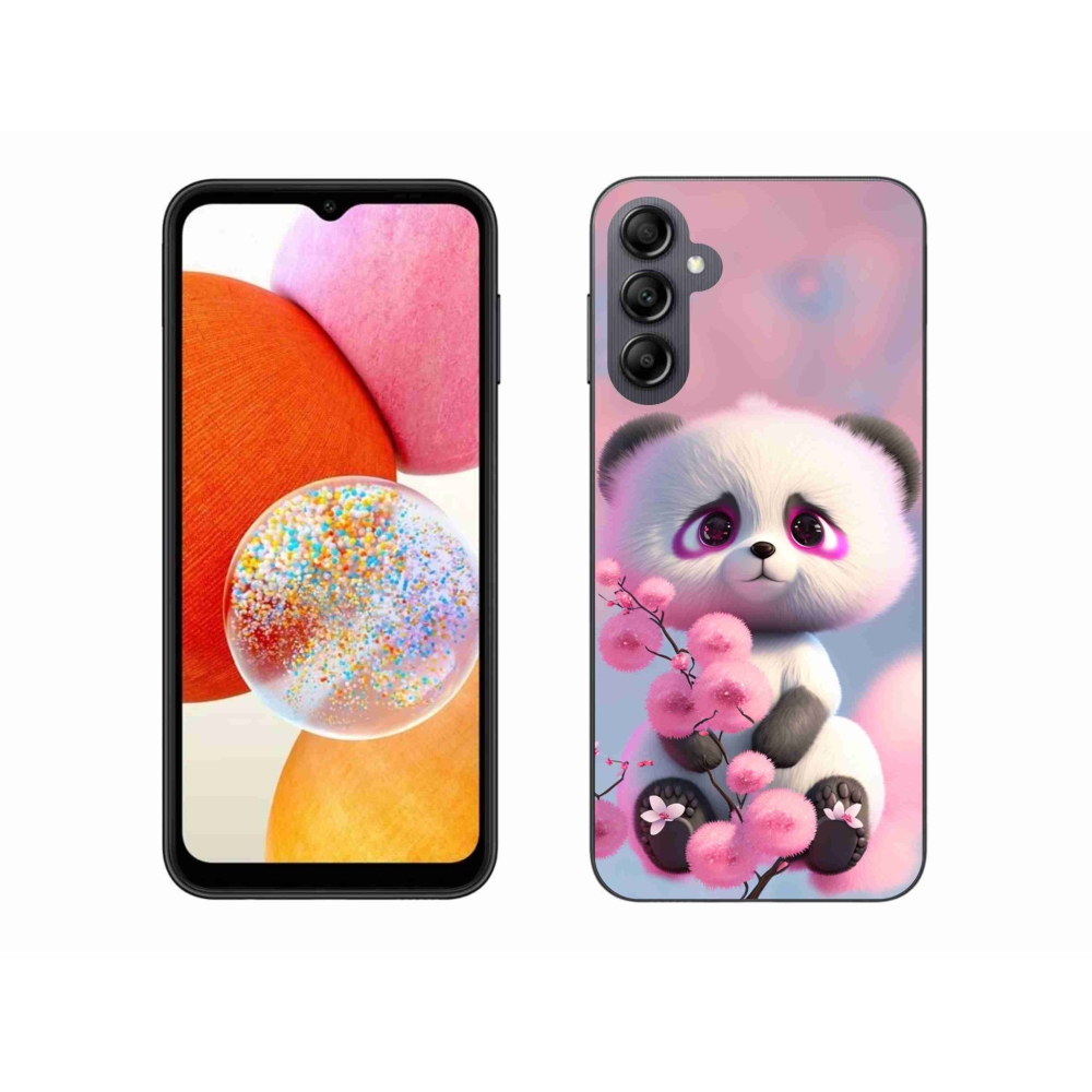 Gélový kryt mmCase na Samsung Galaxy A14 4G/5G - roztomilá panda 1