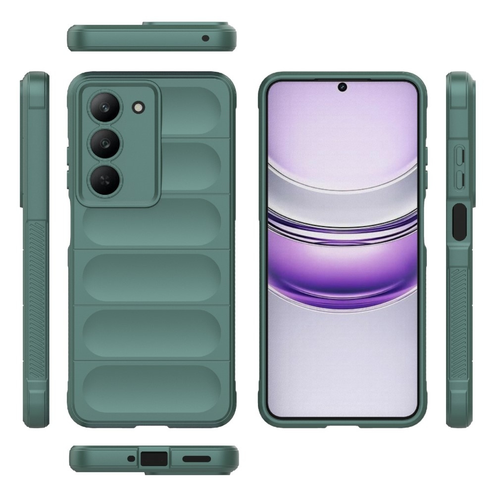Rugg odolný gélový obal na Realme 14x 5G - zelený