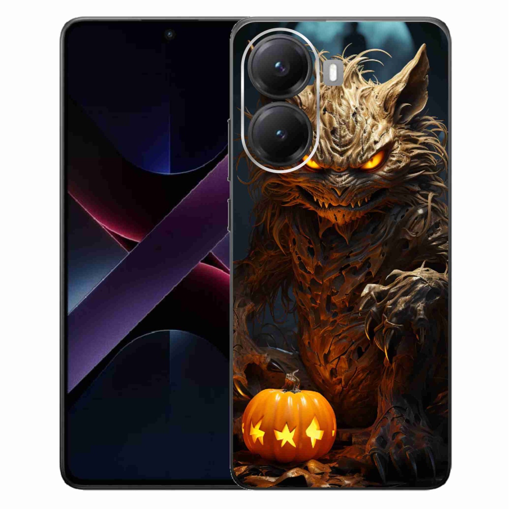 Gélový kryt mmCase na Xiaomi Poco X7 Pro 5G - halloweenska príšera