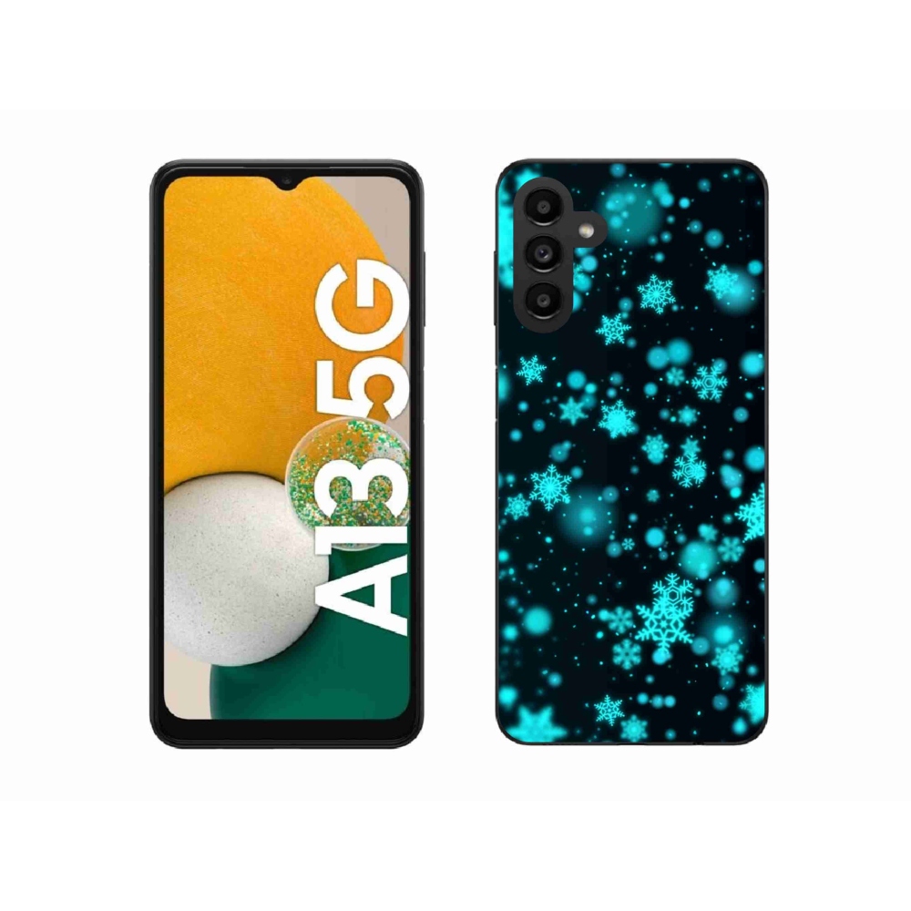 Gélový kryt mmCase na Samsung Galaxy A13 5G - snehové vločky 1
