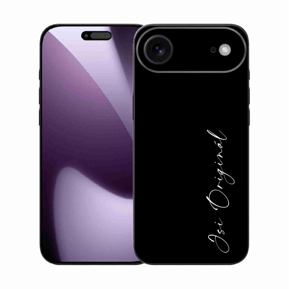 Gélový kryt mmCase na iPhone 17 Air - si originál čierne pozadie