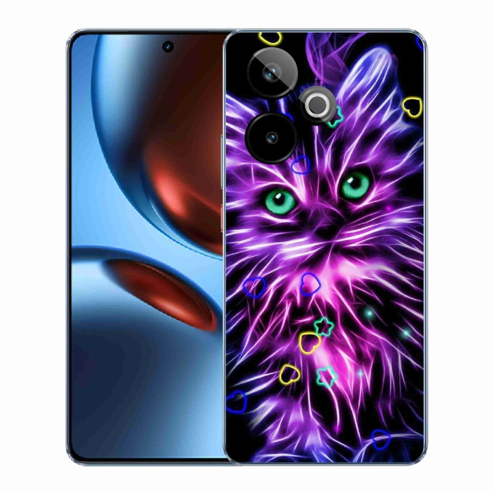 Gélový kryt mmCase na Realme GT 7 5G/GT 7T 5G - abstraktná mačka