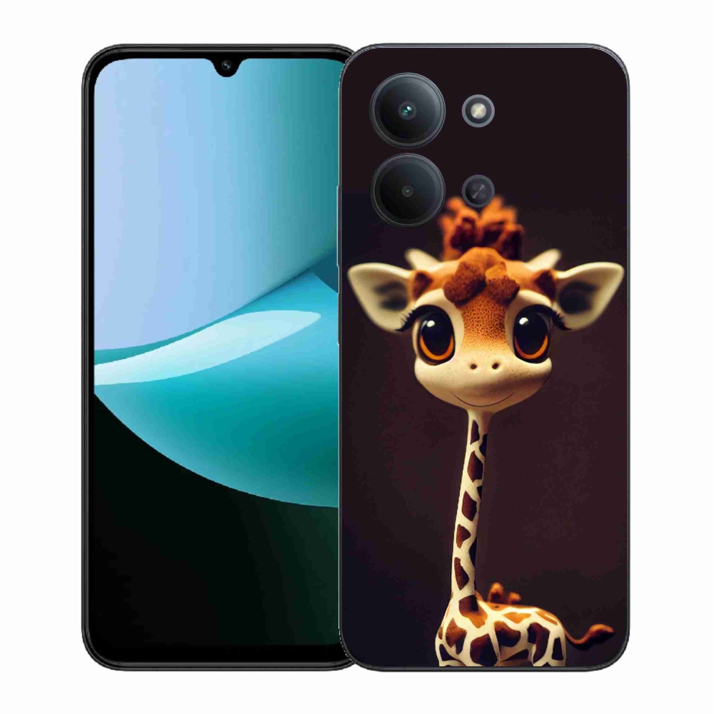 Gélový kryt mmCase na Xiaomi Redmi 15C 4G (171mm)/Poco C85 4G (171mm) - malá žirafa