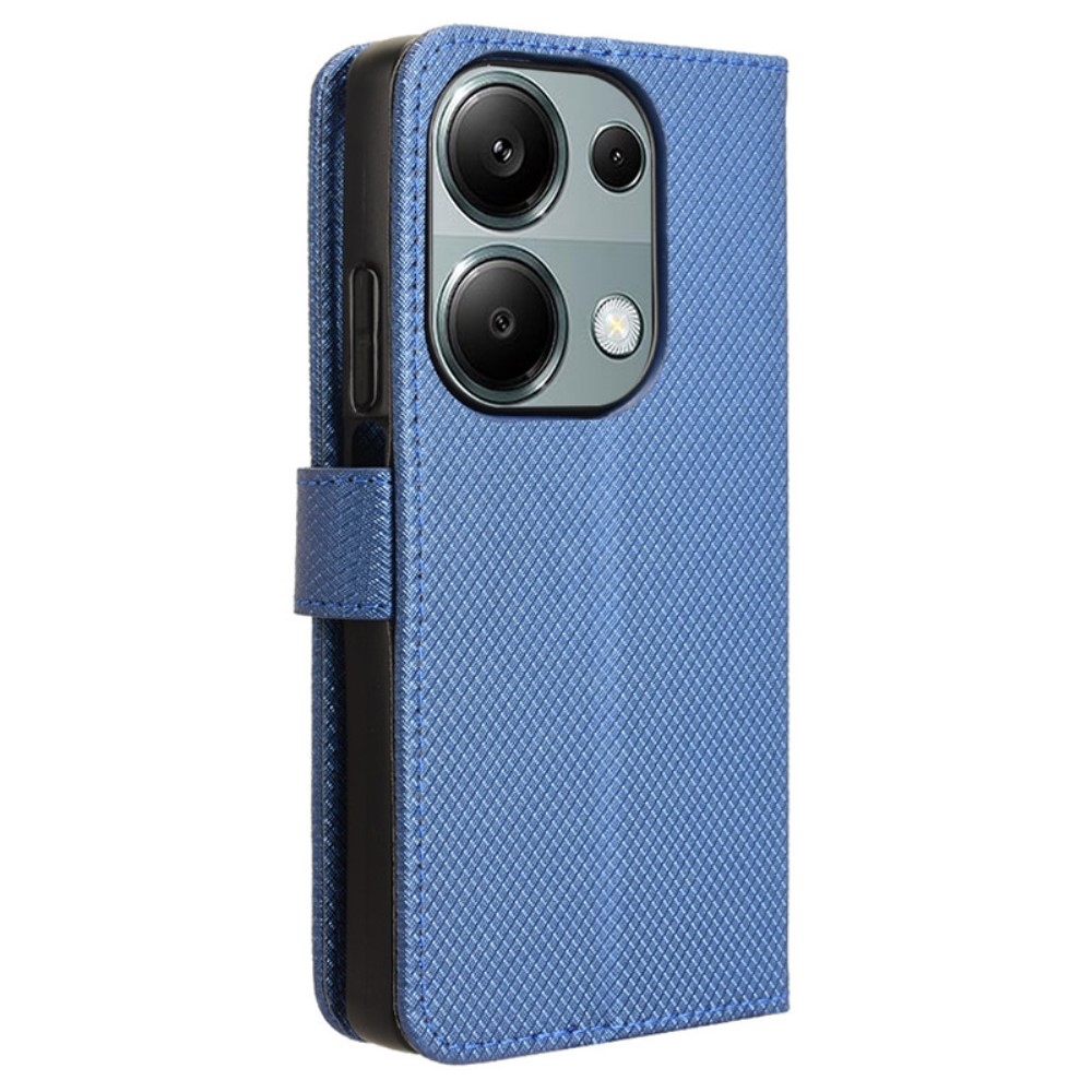 Diamond knižkové púzdro na Xiaomi Redmi Note 14S/Note 13 Pro 4G/Poco M6 Pro - modré