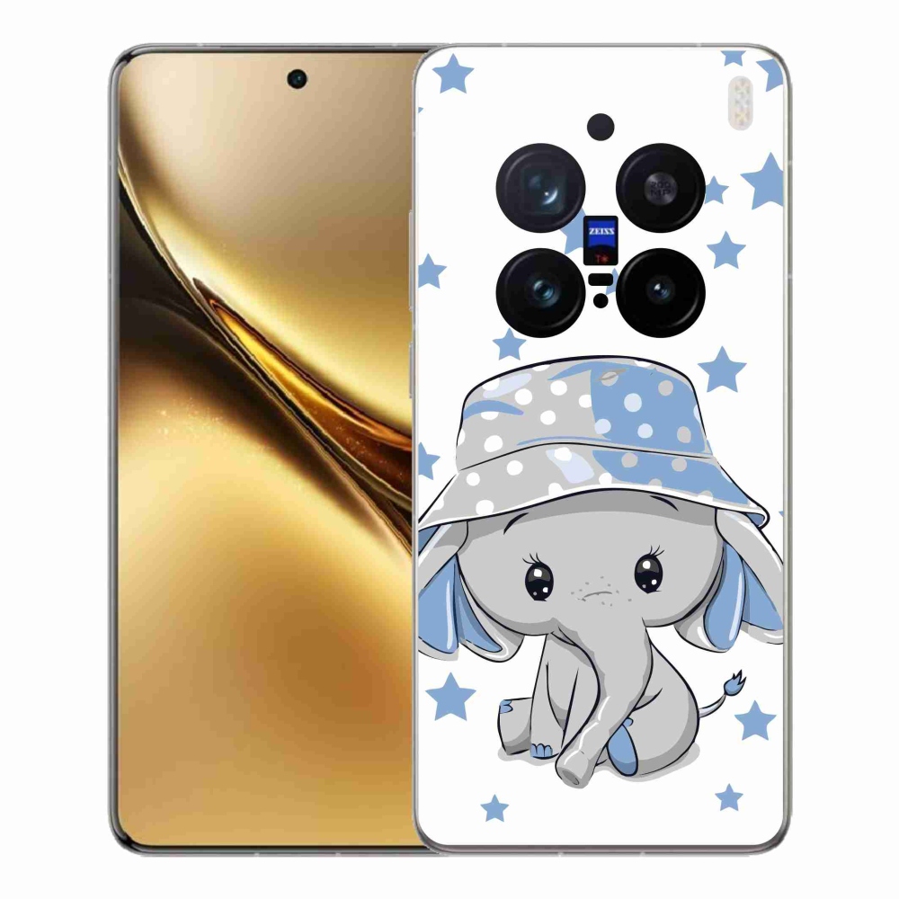 Gélový kryt mmCase na Vivo X200 Pro 5G - modrý slon