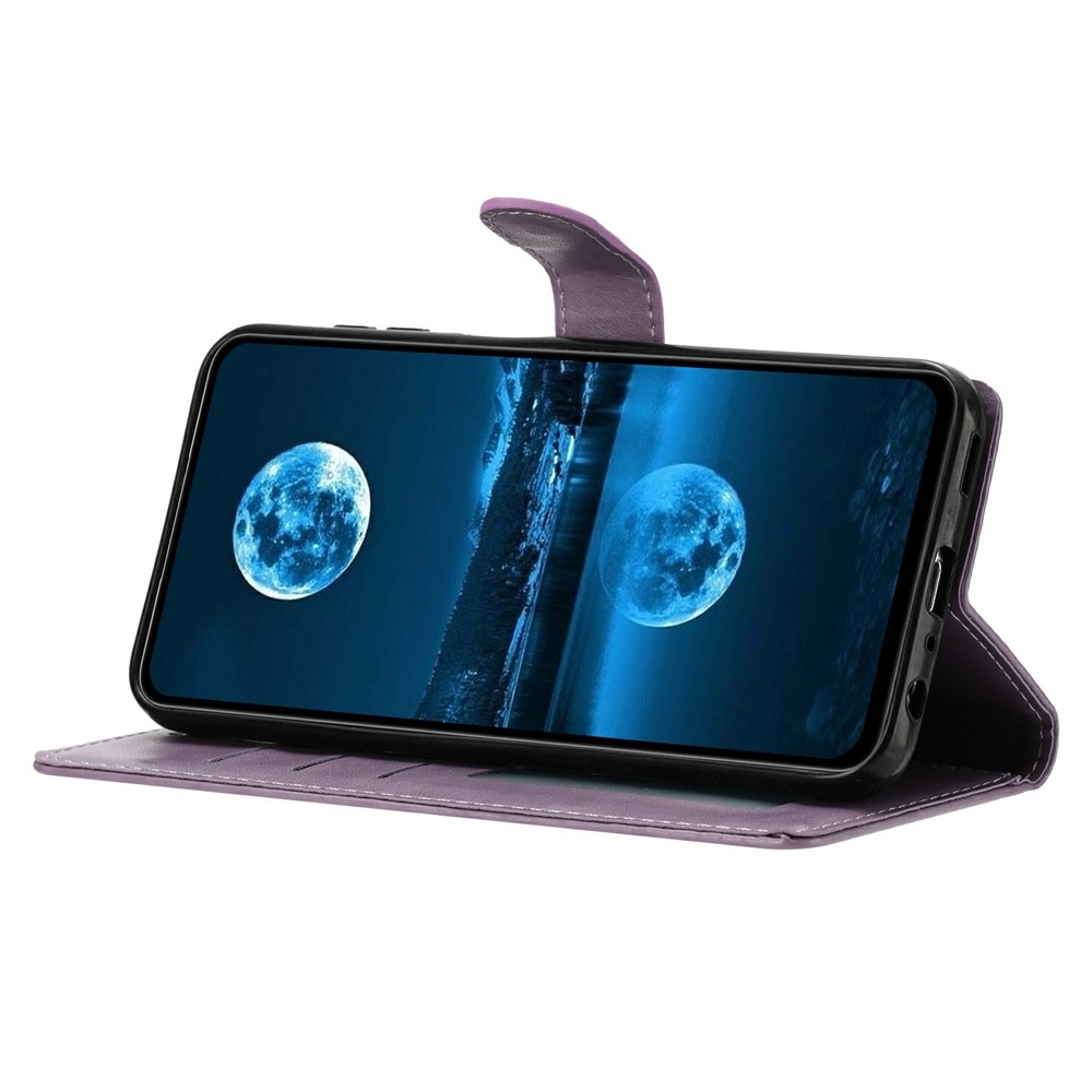 Clots knižkové púzdro na Samsung Galaxy A07 4G - fialové