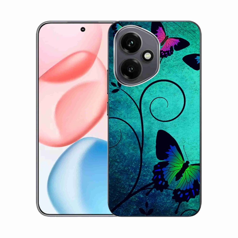 Gélový kryt mmCase na Honor 400 - farební motýle