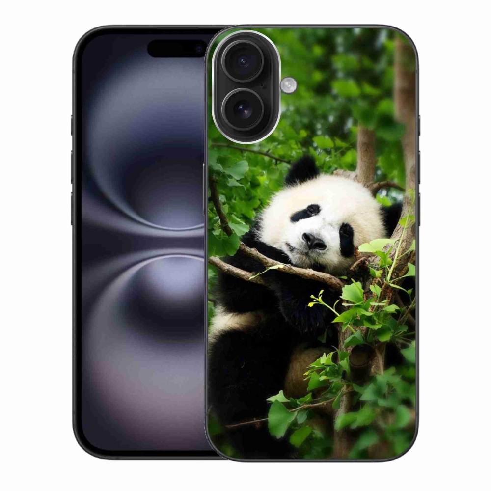 Gélový kryt mmCase na iPhone 16 Plus - panda