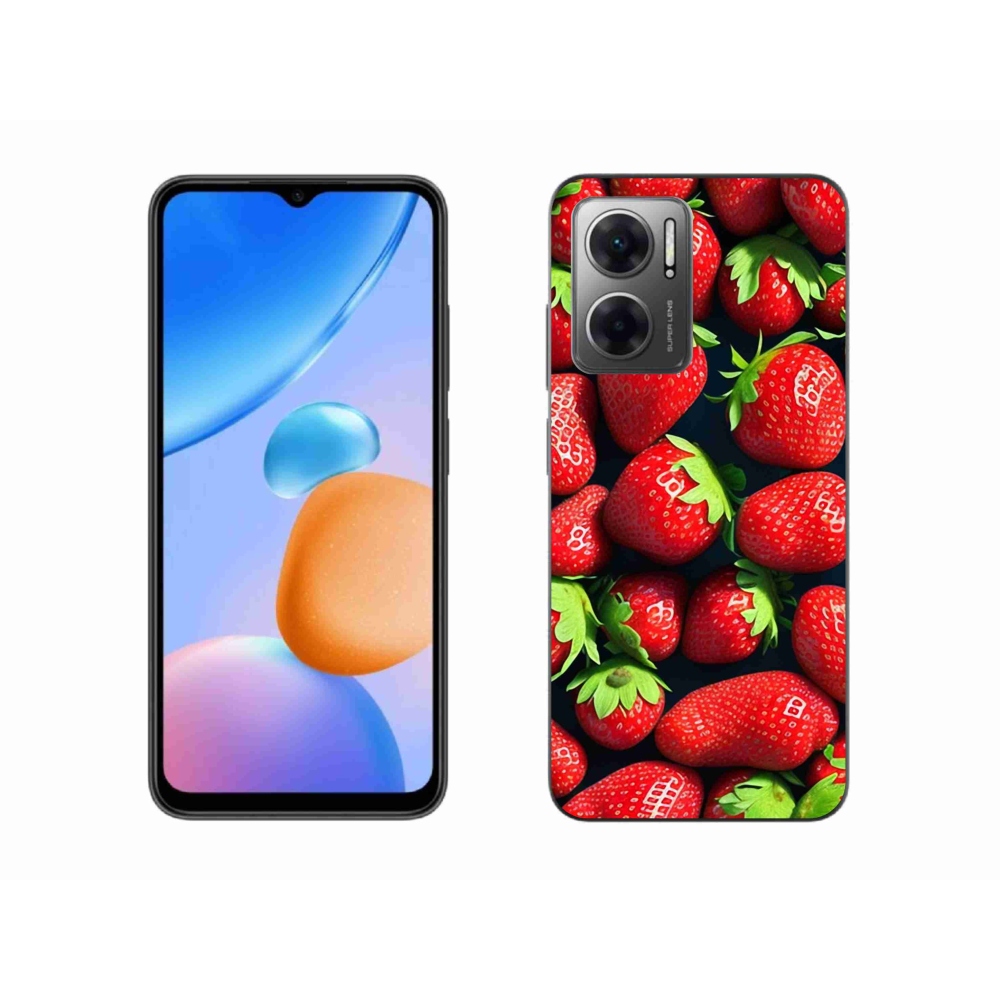 Gélový kryt mmCase na Xiaomi Redmi 10 5G - jahody