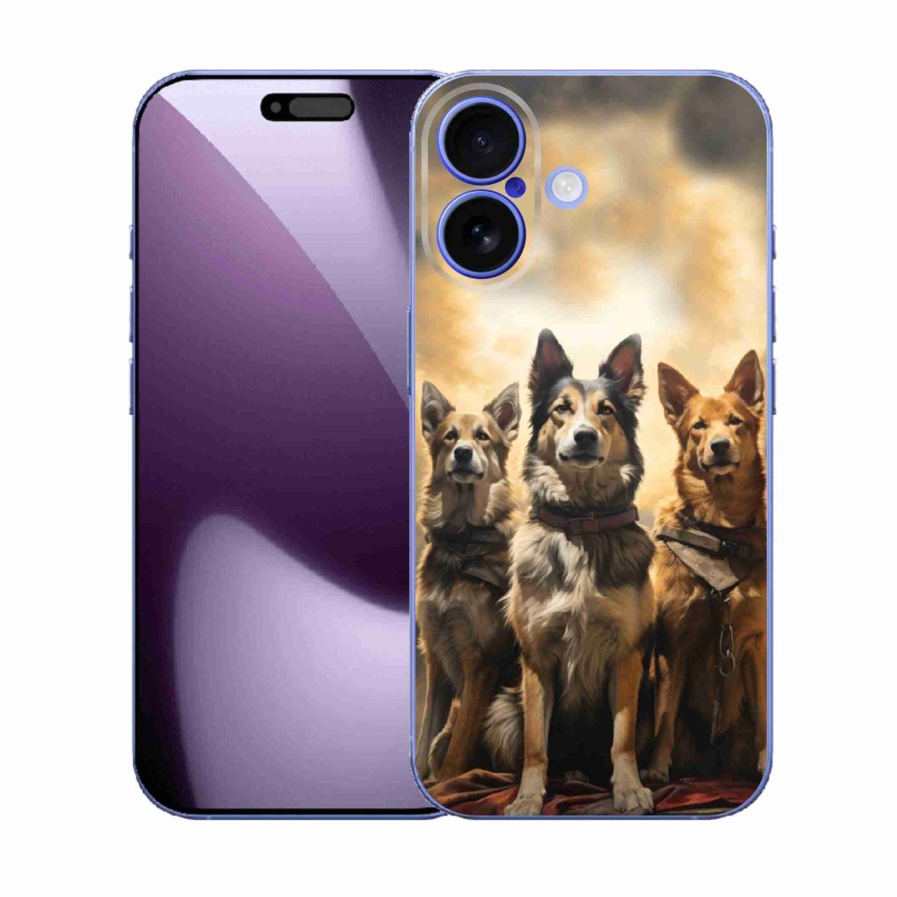 Gélový kryt mmCase na iPhone 17 - tri psy
