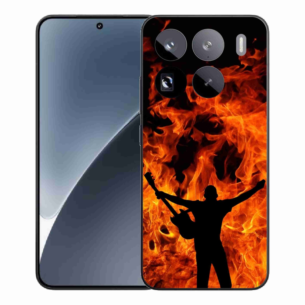 Gélový kryt mmCase na Xiaomi 15 Pro - muzikant a oheň