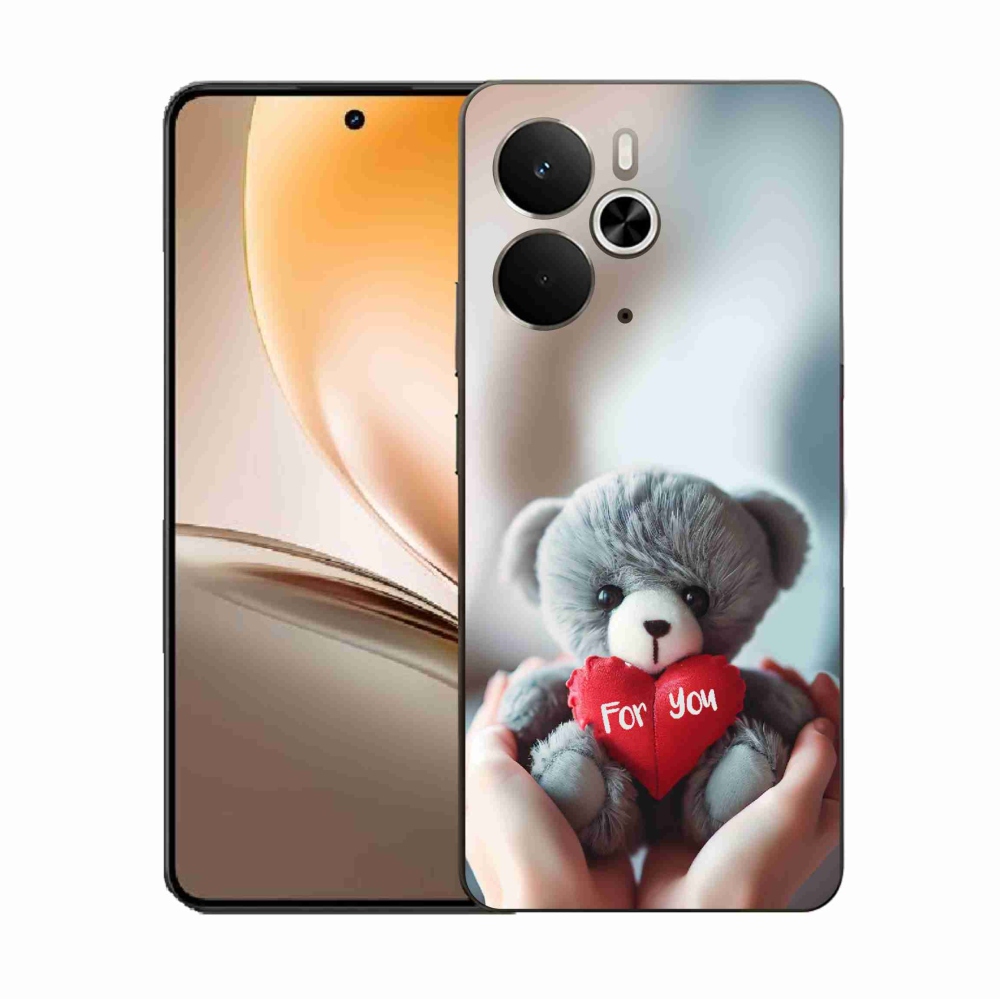 Gélový kryt mmCase na Realme 14 5G - medvedík pre zamilovaných