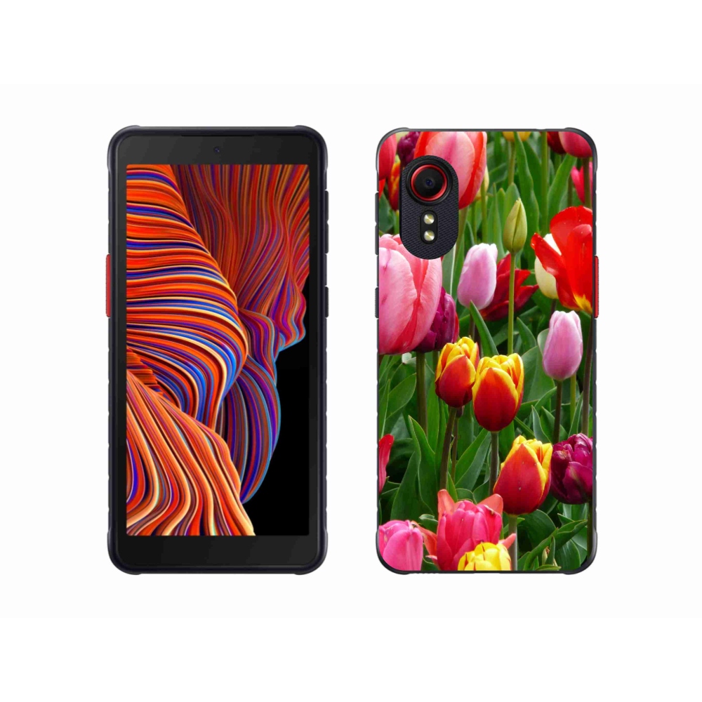 Gélový kryt mmCase na Samsung Galaxy Xcover 5 - tulipány