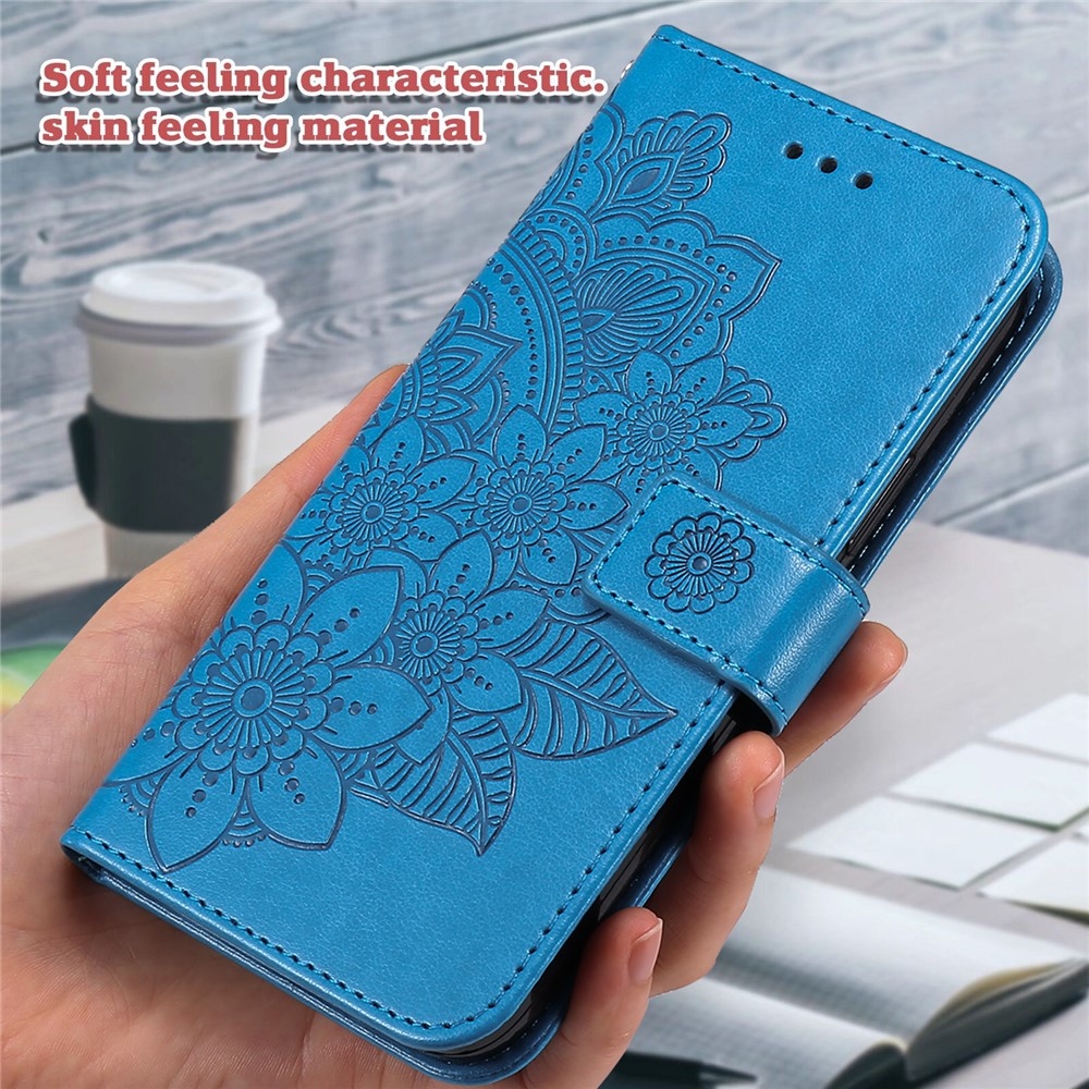 Mandala knižkové puzdro na Google Pixel 10 Pro XL/Pixel 9 Pro XL - modré